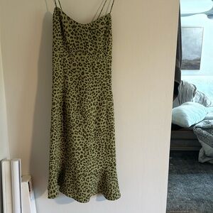 Zara green mini dress